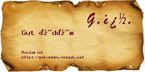 Gut Ádám névjegykártya